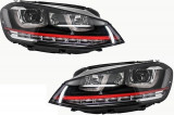 Cumpara ieftin Set Faruri Dreapta + Stanga Am Volkswagen Golf 7 2012&rarr; 3D LED R20 GTI Design HLVWG7GTILED, General