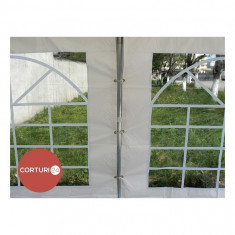 3x8 m Cort Evenimente ECONOMY, PVC alb