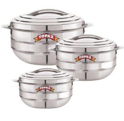 Set 3 Caserole Termice din Inox, 3L + 5L + 7,5L, LOTUS foto