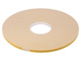 Bandă dublu adezivă acrilică albă 9mm x 50m