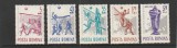 ROMANIA 1963 LP 569 CAMPIONATELE EUROPENE DE VOLEI SERIE MNH NESTAMPILATA
