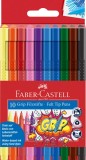 Carioci 10 culori grip Faber-Castell, Faber Castell