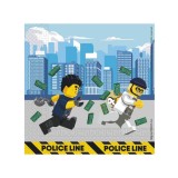 Set 20 servetele petrecere Lego City 33 x 33 cm
