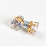 Cercei magnetici cu piatra zirconia rotunda