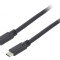 Cablu USB-C 3.2 Negru 1m 60W 5Gbps