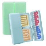 Cumpara ieftin Set 2 cutii pentru medicamente, 14.5 x 10 cm, ABS, albastru, verde