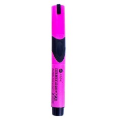 Textmarker cu Grip Willgo, Roz Fluorescent cu Varf Tesit - Highlighter pentru Notite foto