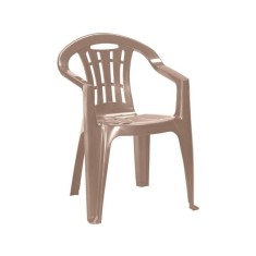 Scaun de grădină Mallorca din plastic, culoare cappuccino