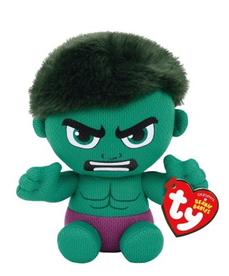 PLUS TY 15CM BEANIE BABIES MARVEL HULK SuperHeroes ToysZone foto