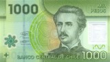 Bancnota Chile 1.000 Pesos 2021 - P161 UNC ( polimer - vezi descriere )
