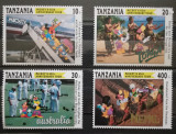 BC460, Tanzania 1994, 4 timbre Disney, Nestampilat