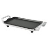 Gratar electric Fram 2500W, 52x26cm, fonta, maner aluminiu, Negru/Argintiu