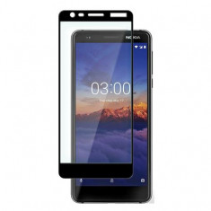 Folie Sticla Nokia 3,1 Protectie Display Acoperire Completa Neagra foto