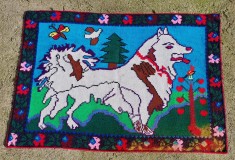 ** Peretar vechi carpeta taraneasca populara cusatura Maramures anii 60-70