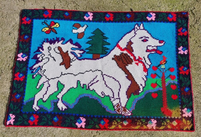 ** Peretar vechi carpeta taraneasca populara cusatura Maramures anii 60-70