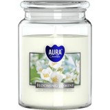 Lumanare Parfumata AURA MagicHome Iasomie Inflorita 500g 100h In Pahar Ceara