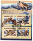 Timbre Guinea-Bissau 2016, Pasari de Prada, Colita Noua, Colectie, Tema Avifauna, Posta