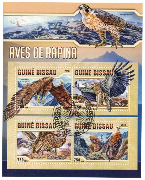 GUINEEA-BISSAU 2016 - Pasari de prada / colita noua