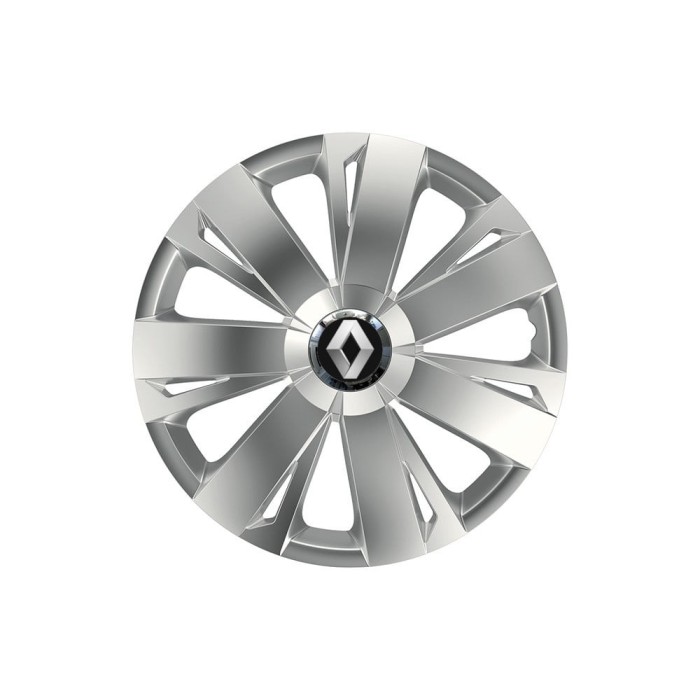Set 4 capace roti Cu Inel Cromat Energy R15 pentru gama auto Renault