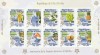 Coasta de Fildes (Cote d&#039;Ivoire} 2005 - 50 ani Europa CEPT, bloc 10 valori dantelate,MNH,Mi.1461A-1470A KB, Organizatii internationale, Nestampilat