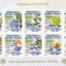 Coasta de Fildes (Cote d&#039;Ivoire} 2005 - 50 ani Europa CEPT, bloc 10 valori dantelate,MNH,Mi.1461A-1470A KB