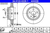 ATE 24.0122-0229.1 Disc frana