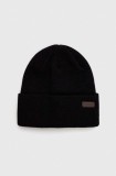 Barbour caciula culoarea negru, din tricot gros