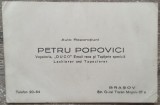 Reclama interbelica Auto Reparatiuni Petru Popovici, Brasov