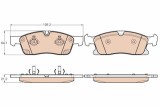 Set placute frana fata TRW GDB1946