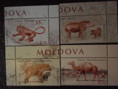 Moldova-Fauna-serie completa -nestampilate foto