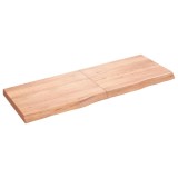 Cumpara ieftin Blat de masă maro 140x50x(2-6) cm, lemn masiv stejar tratat