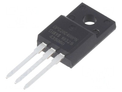 Diodă redresoare THT 400V 10A 2 tub TO220FP 35W foto