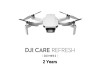 Licenta electronica DJI Care Refresh 2Y Mini 2, Protectie 2 Ani, 3 Inlocuiri, Acoperire Daune si Apa, Suport DJI