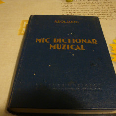 A. Doljanski - Mic dictionar muzical - 1960