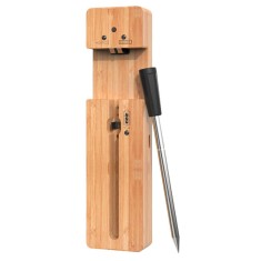 Termometru Inteligent de Bucatarie, din otel inoxidabil, pentru Cuptor, Grill, Tigaie, Rotisor, Conectare Bluetooth, Rezistent la apa IPX7 si pana la foto