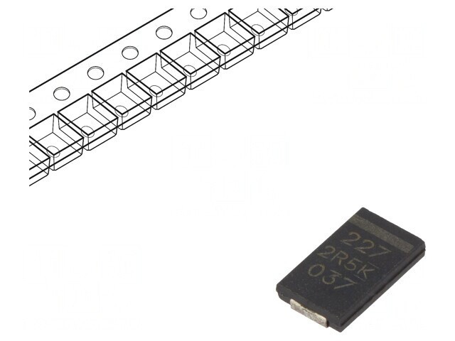 Condensator Polimeric Low ESR 220uF 2.5V 2917