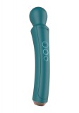 Vibrator The Curved Wand, 10 Moduri Vibratii, 3 Viteze, Silicon, USB, Verde, 27 cm