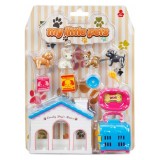 Cumpara ieftin Set de joaca, mini animalute de companie, Rising Toys, Catelusi