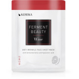 KORIKA FermentBeauty Anti-wrinkle Face Sheet Mask with Fermented Wine and Hyaluronic Acid mască facială de p&acirc;nză cu efect anti-rid, cu vin fermentat ș