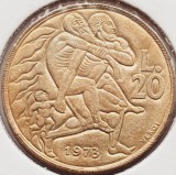 2693 San Marino 20 Lire 1973 Peace - Human Solidarity km 26