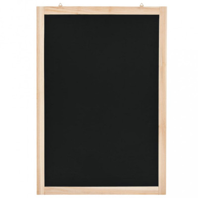 Tablă neagră pentru perete, lemn de cedru, 40 x 60 cm foto