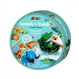 Cumpara ieftin Joc de pescuit 2in1 razuibil, Avenir, Scratch n Catch, Animale jungla