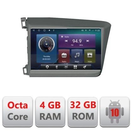 Navigatie Honda Civic Sedan C-132 Octa Core cu Android Radio Bluetooth Internet GPS WIFI 4+32GB CarStore Technology