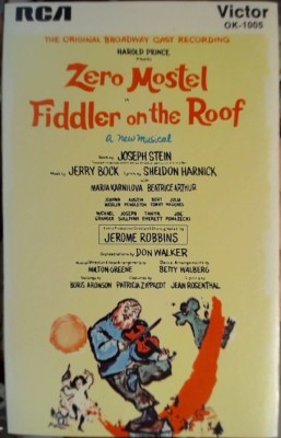 Caseta Fiddler On The Roof (The Original Broadway Cast), originala foto