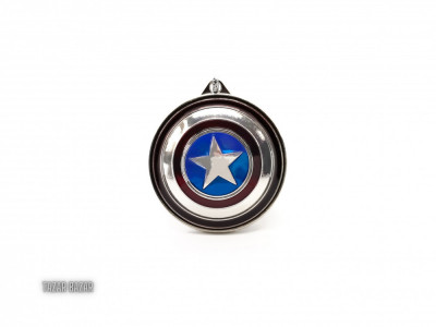 Breloc scut rotativ - Captain America foto
