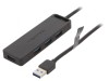 Hub USB 3.0 PnP Negru cu 4 Porturi 5Gbps, Vention