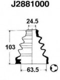 Kit burduf planetara NISSAN TERRANO II (R20) (1992 - 2007) NIPPARTS J2881000