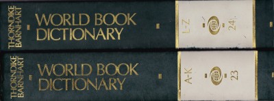 AS - LOT 2 CARTI THE WORLD BOOK DICTIONARY A-K, L-Z, LIMBA ENGLEZA foto