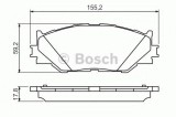 Set placute frana,frana disc LEXUS IS II (GSE2, ALE2, USE2) (2005 - 2016) BOSCH 0 986 494 316