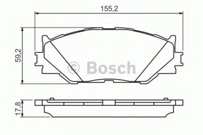 Set placute frana,frana disc LEXUS IS II (GSE2, ALE2, USE2) (2005 - 2016) BOSCH 0 986 494 316 foto